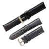 Leather watch strap with superior stitching