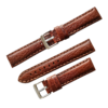 Leather watch strap with superior stitching