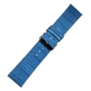 Extra-wide crocodile grain leather watch strap