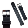 Black Rubber Divers Watch Strap